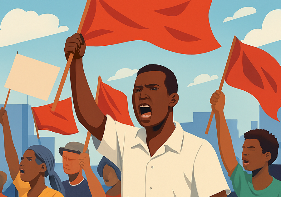 Illustration crise sociale